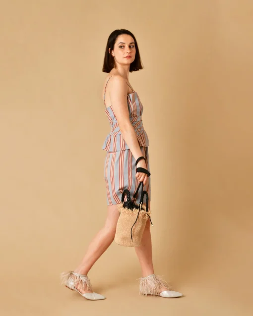 La Piscine Paris Sandales pointues avec lanières à plumes Lorena Antoniazzi*Femme Chaussures