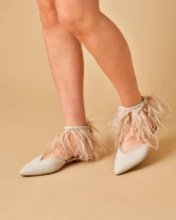 La Piscine Paris Sandales pointues avec lanières à plumes Lorena Antoniazzi*Femme Chaussures