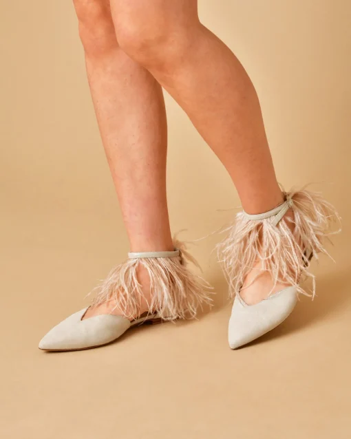 La Piscine Paris Sandales pointues avec lanières à plumes Lorena Antoniazzi*Femme Chaussures