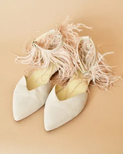 La Piscine Paris Sandales pointues avec lanières à plumes Lorena Antoniazzi*Femme Chaussures