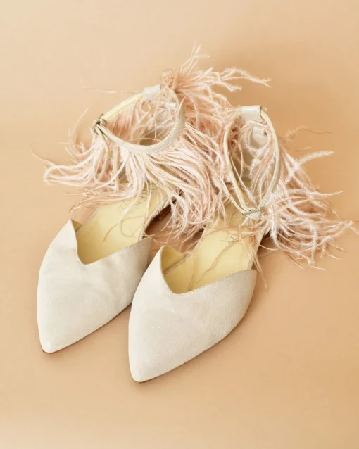 La Piscine Paris Sandales pointues avec lanières à plumes Lorena Antoniazzi*Femme Chaussures