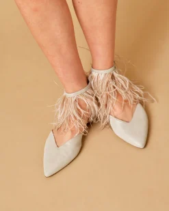 La Piscine Paris Sandales pointues avec lanières à plumes Lorena Antoniazzi*Femme Chaussures