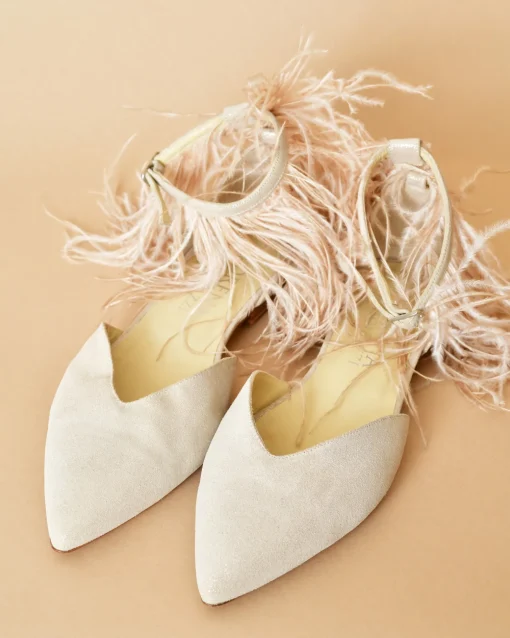 La Piscine Paris Sandales pointues avec lanières à plumes Lorena Antoniazzi*Femme Chaussures