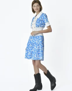 La Piscine Paris Short à motifs marguerite Edward Achour*Femme Bas Femme|Shorts