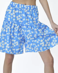 La Piscine Paris Short à motifs marguerite Edward Achour*Femme Bas Femme|Shorts