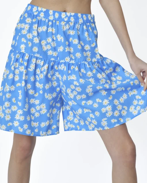 La Piscine Paris Short à motifs marguerite Edward Achour*Femme Bas Femme|Shorts