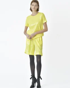 La Piscine Paris Short d'ensemble à sequins transparent P.A.R.O.S.H*Femme Shorts|Bas Femme