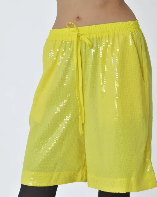 La Piscine Paris Short d'ensemble à sequins transparent P.A.R.O.S.H*Femme Shorts|Bas Femme