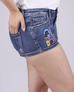 La Piscine Paris Short en jean à patchs Frankie Morello*Femme Shorts