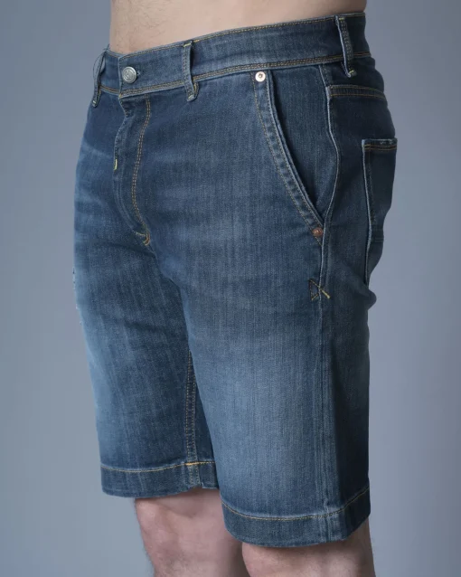 La Piscine Paris Short en jean délavé 3D*Homme Shorts
