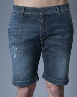La Piscine Paris Short en jean délavé 3D*Homme Shorts