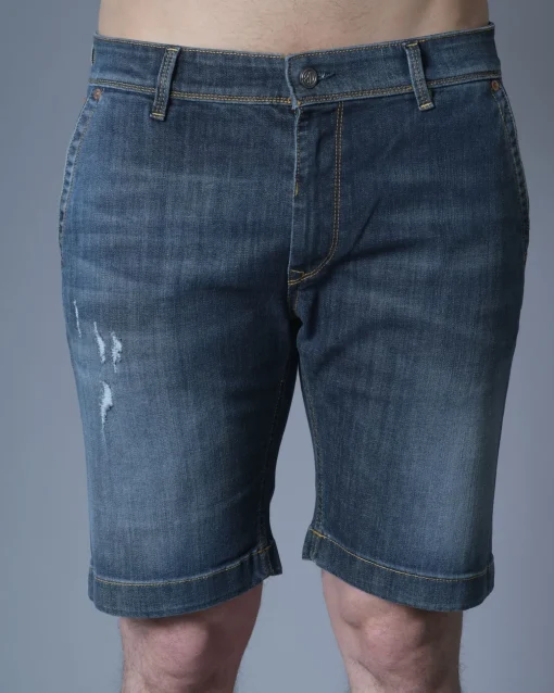 La Piscine Paris Short en jean délavé 3D*Homme Shorts