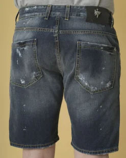 La Piscine Paris Short en jean effet usé John Richmond*Homme Shorts