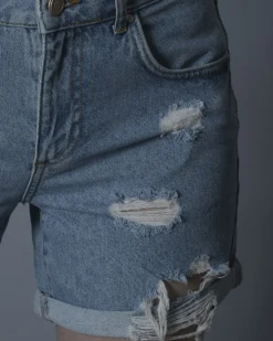 La Piscine Paris Short en jean effet vieilli BSB*Femme Shorts