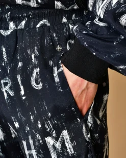 La Piscine Paris Short en viscose à imprimé d'écriture de pinceaux John Richmond*Homme Shorts