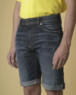 La Piscine Paris Short jean effet vieilli 3D*Homme Shorts