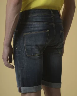 La Piscine Paris Short jean effet vieilli 3D*Homme Shorts
