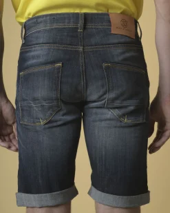 La Piscine Paris Short jean effet vieilli 3D*Homme Shorts
