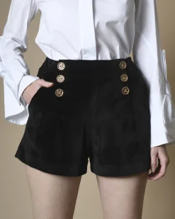 La Piscine Paris Short en velours Edward Achour*Femme Shorts|Bas Femme
