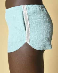 La Piscine Paris Short texturé à bande latérale métallisée Jijil*Femme Lingerie