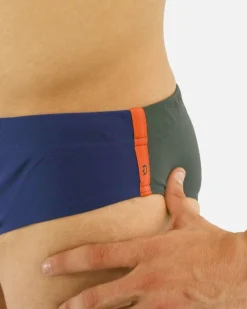 La Piscine Paris Slip de bain bicolore bleu et Dondup*Homme Maillots De Bain