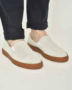 La Piscine Paris Slip-on en daim ivoire Casheart*Homme Chaussures