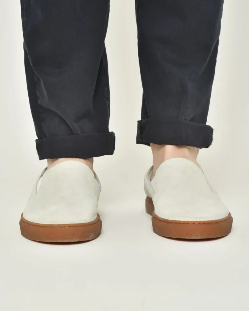La Piscine Paris Slip-on en daim ivoire Casheart*Homme Chaussures