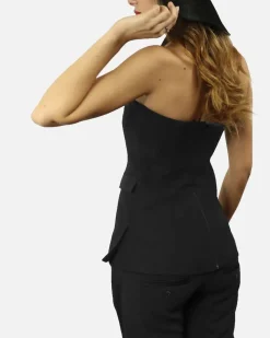 La Piscine Paris Smocking bustier a col Costume National*Femme Tops