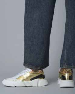 La Piscine Paris Sneakers dorés et s à semelle Serafini*Femme Chaussures