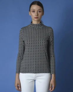 La Piscine Paris Sous-pull col roulé à motifs Whyci Milano*Femme Pulls & Cardigans
