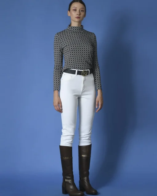 La Piscine Paris Sous-pull col roulé à motifs Whyci Milano*Femme Pulls & Cardigans