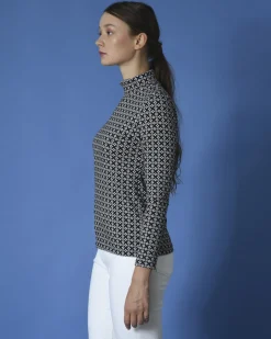 La Piscine Paris Sous-pull col roulé à motifs Whyci Milano*Femme Pulls & Cardigans