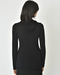 La Piscine Paris Sous-pull en viscose e à capuche Malloni*Femme Pulls & Cardigans