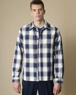 La Piscine Paris Surchemise en coton à carreaux Zip Code*Homme Blousons & Vestes