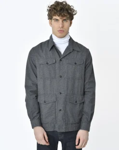 La Piscine Paris Surchemise anthracite Zip Code*Homme Blousons & Vestes