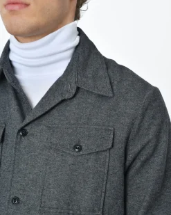 La Piscine Paris Surchemise anthracite Zip Code*Homme Blousons & Vestes