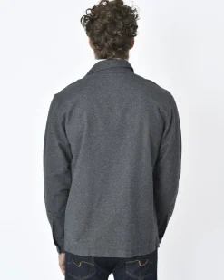 La Piscine Paris Surchemise anthracite Zip Code*Homme Blousons & Vestes