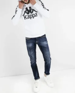 La Piscine Paris Sweat à capuche à bandes latérales griffées Kappa*Homme Sweats|Sportwear