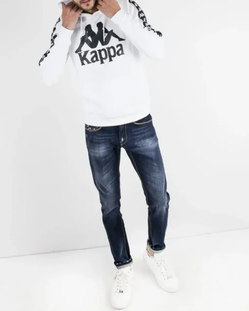 La Piscine Paris Sweat à capuche à bandes latérales griffées Kappa*Homme Sweats|Sportwear