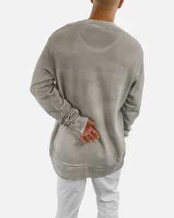 La Piscine Paris Sweat à poche zippée fantaisie effet délavé Lost & Found*Homme Sweats