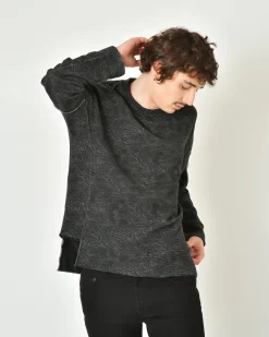 La Piscine Paris Sweat asymétrique en coton imprimé Ixos*Homme Sweats