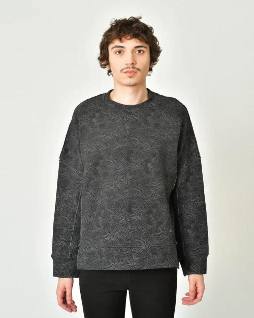 La Piscine Paris Sweat asymétrique en coton imprimé Ixos*Homme Sweats