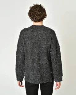 La Piscine Paris Sweat asymétrique en coton imprimé Ixos*Homme Sweats