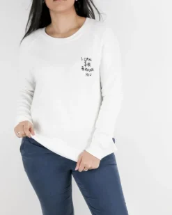 La Piscine Paris Sweat à broderies perlées poitrine gauche fantaisies SVNTY*Femme Sweats