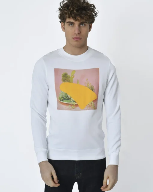 La Piscine Paris Sweat à motif paysage cactus Editions M.R*Homme Sweats