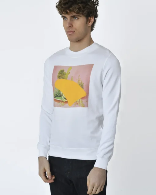 La Piscine Paris Sweat à motif paysage cactus Editions M.R*Homme Sweats