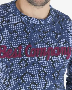 La Piscine Paris Sweat à logo bordeaux Best Company*Homme Sweats