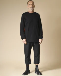 La Piscine Paris Sweat en coton à bande rouge Lost & Found*Homme Sweats