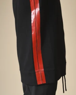 La Piscine Paris Sweat en coton à bande rouge Lost & Found*Homme Sweats