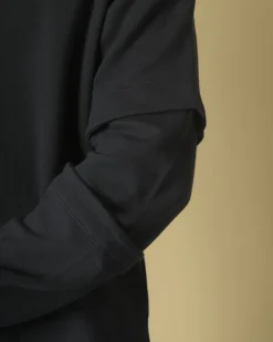 La Piscine Paris Sweat en coton à empiècement Lost & Found*Homme Sportwear